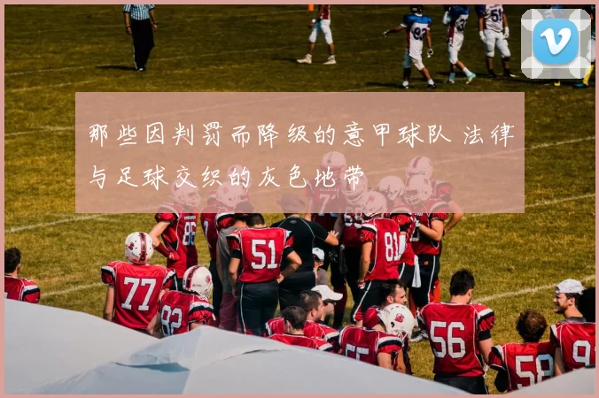 那些因判罚而降级的意甲球队 法律与足球交织的灰色地带